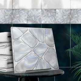 Perlmutter - Zell-Collage N12 Fliese