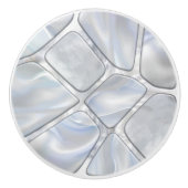 Perlmutter - Zell-Collage N12 Keramikknauf (Vorderseite)