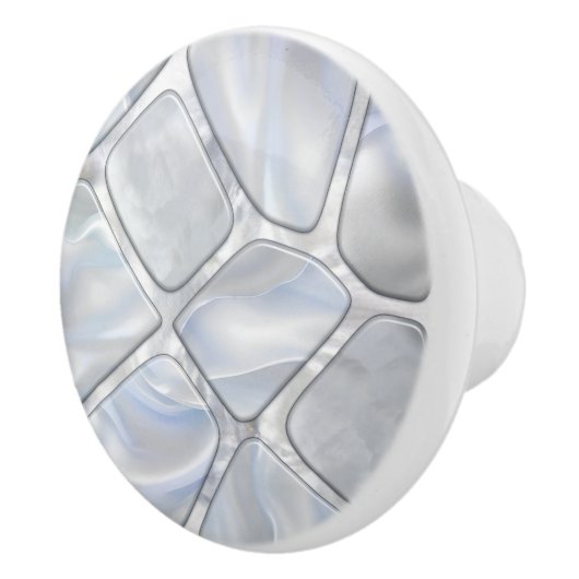 Perlmutter - Zell-Collage N12 Keramikknauf (Rechts)