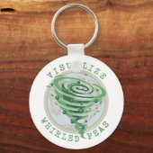 Perlmuttererbsen Schlüsselanhänger (Vorderseite)