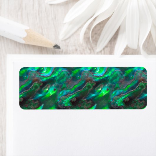 Perlmuttermutter Aquamarines Foto Muster (Insitu)