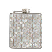 Perlmuttfliesen Flachmann (Vorderseite)