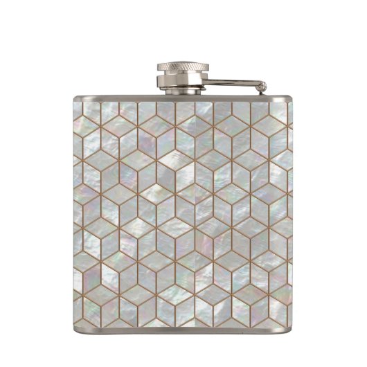 Perlmuttfliesen Flachmann (Rückseite)