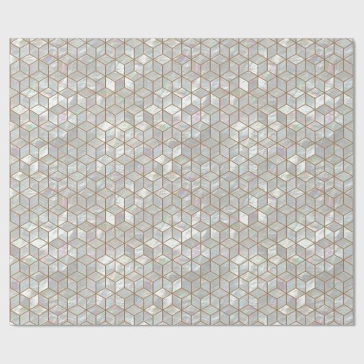 Perlmuttfliesen Geschenkpapier (Flach)