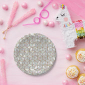 Perlmuttfliesen Pappteller (Party)