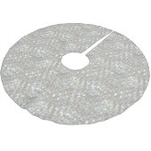 Perlmuttfliesen Polyester Weihnachtsbaumdecke (Schrägansicht)