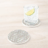 Perlmuttfliesen Untersetzer (Seite)