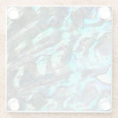 PerlmuttFoto-Beschaffenheit Glasuntersetzer (Rückseite)