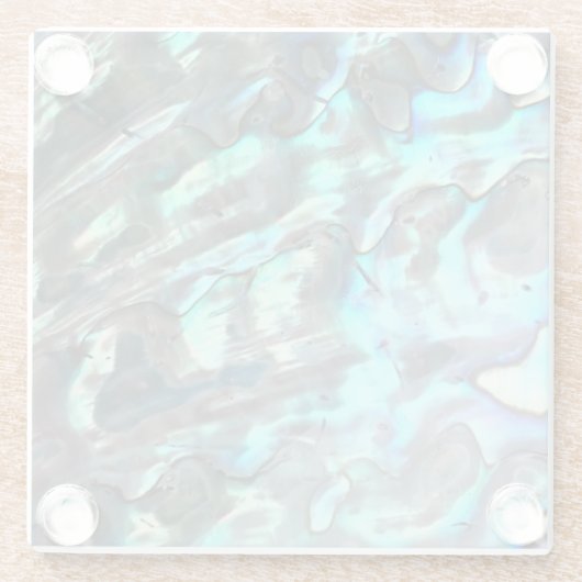 PerlmuttFoto-Beschaffenheit Glasuntersetzer (Rückseite)