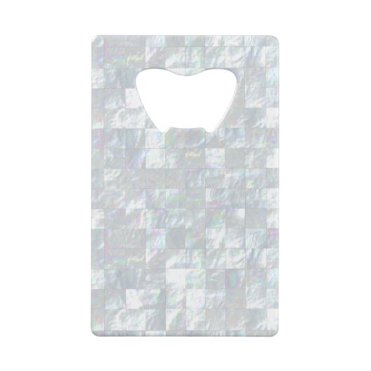 Perlmuttmosaik Geldkarten Flaschenöffner (Rückseite)