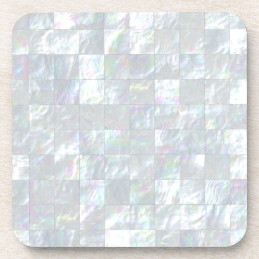 Perlmuttmosaik Getränkeuntersetzer (Vorderseite)