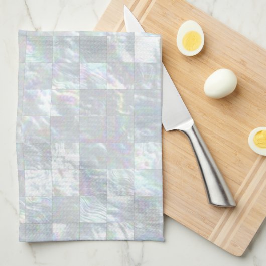 Perlmuttmosaik Handtuch (Viertel Falte)