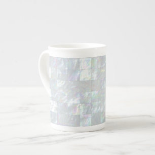 Perlmuttmosaik Porzellantasse