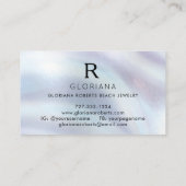 Perlmuttmuschel Visitenkarte (Rückseite)