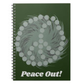 Perlmuttmuster Pflanzenbauweise Liebe Notizblock (Vorderseite)