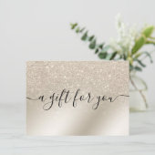 Perlmuttpflanze Glitzer Elfenbein ombre (Stehend Vorderseite)