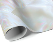 Perlmuttschimmernder Irisierender Stoff Geschenkpapier (Rolleneckpunkt)