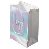 Perlmuttwidder-Tierkreis-Symbol-Dekor Mittlere Geschenktüte (Vorderseite Schrägansicht)