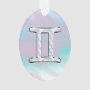 Perlmuttzwillings-Tierkreis-Symbol Ornament