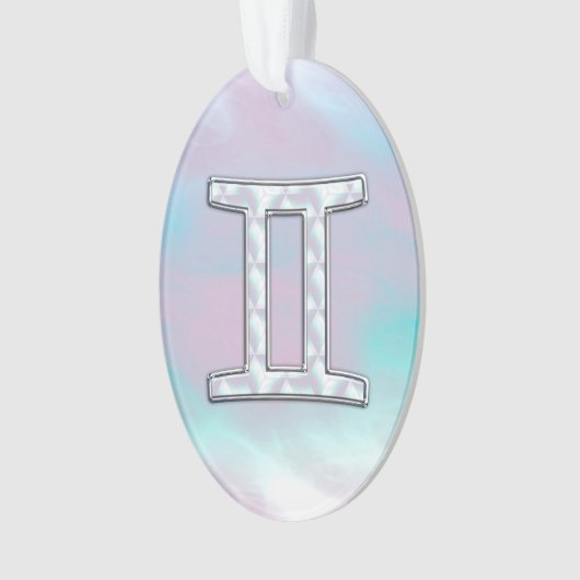 Perlmuttzwillings-Tierkreis-Symbol Ornament (Vorderseite)