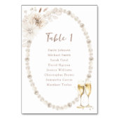 Perlnamen Tischnummer (Rückseite)