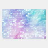 Perlschimmer-Mutter glänzt mädchenhaft Geschenkpapier Set (Vorderseite)