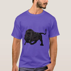 Perlschwarzer Löwe T-Shirt