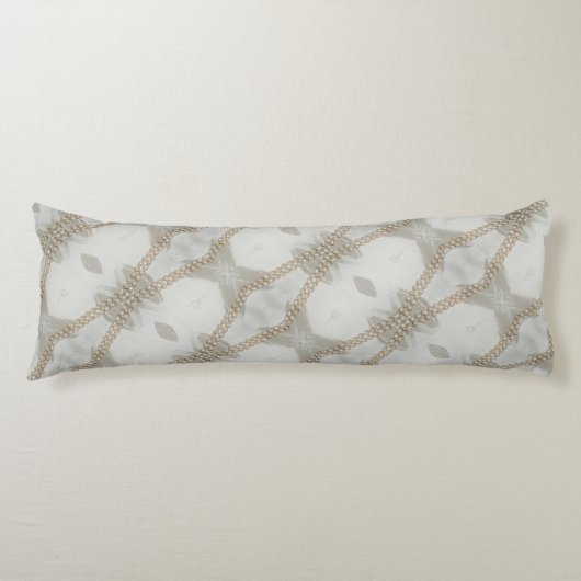 Perlstrände Elegant Stilvoll Weiß Seitenschläferkissen (Vorderseite)