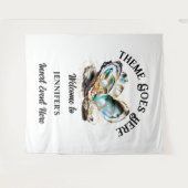 Perlstrasse Austernsee Muschel irideszierendes Par Wandteppich (Vorderseite (Horizontal))