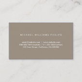 PERLT ELEGANTER PROFESSIONELLER den GESETZLICHEN Visitenkarte (Rückseite)