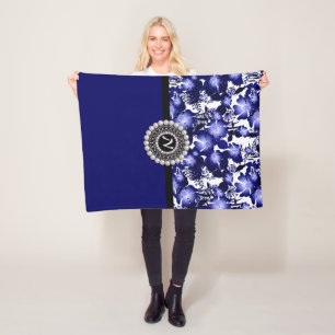 Perlt graues Satinband des Hochzeitstags Flora Fleecedecke