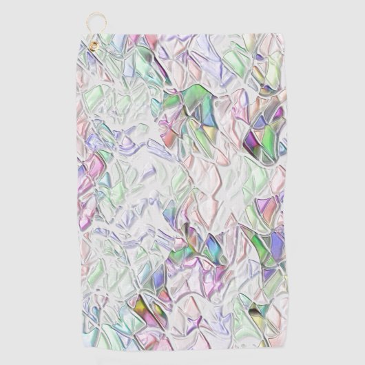 Perltöne oder farbige, in Creme gemischte Stücke Golfhandtuch (Vorderseite)