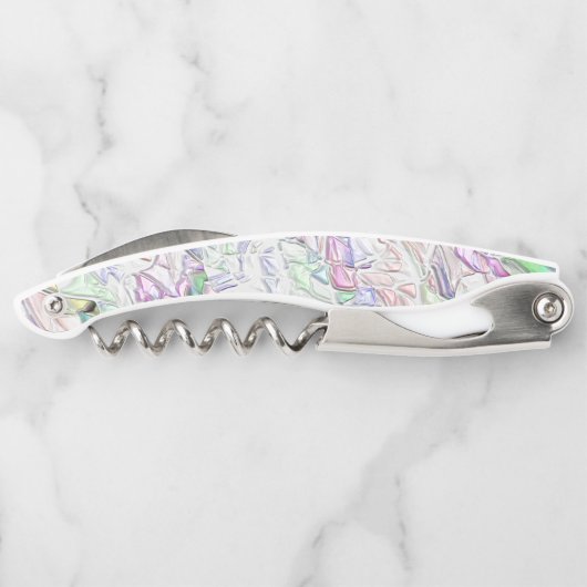 Perltöne oder farbige, in Creme gemischte Stücke Kellnermesser (Rückseite)