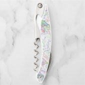 Perltöne oder farbige, in Creme gemischte Stücke Kellnermesser (Vorderseite)