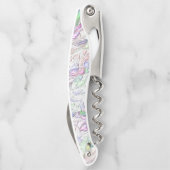 Perltöne oder farbige, in Creme gemischte Stücke Kellnermesser (Rückseite)