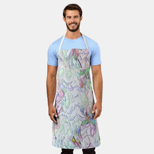 Perltöne oder farbige, in Creme gemischte Stücke Schürze (Getragen)