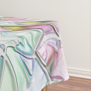 Perltöne oder farbige, in Creme gemischte Stücke Tischdecke