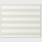 Perlweiße, horizontale Streifen Geschenkpapier (Flach)
