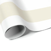 Perlweiße, horizontale Streifen Geschenkpapier (Rolleneckpunkt)