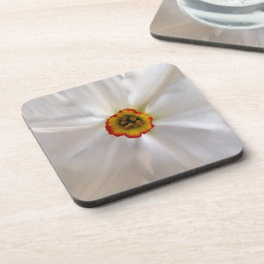 Perlweiße Narzisse Untersetzer (Linke Seite)