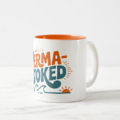 Perma-Stoked Waves Zweifarbige Tasse (VorderseiteRechts)