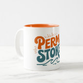 Perma-Stoked Waves Zweifarbige Tasse (Vorderseite Links)