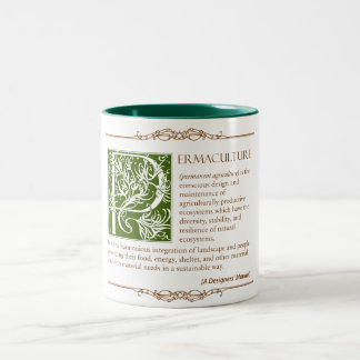 Permaculture - eine Definition (1) Zweifarbige Tasse