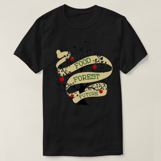 Permaculture Food Forest Orchard Gardene T-Shirt (Design vorne)