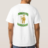 Permaculture Gardener, Name oder Text hinzufügen T-Shirt (Rückseite)