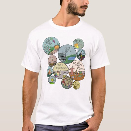 Permaculture Hacks T-Shirt (Vorderseite)