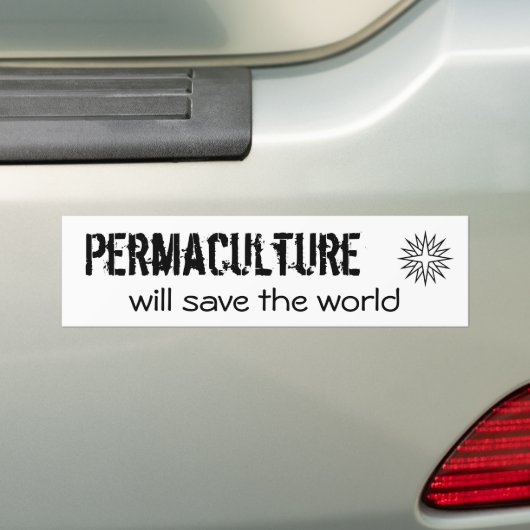 Permaculture, rettet die Welt Autoaufkleber (Auf Auto)