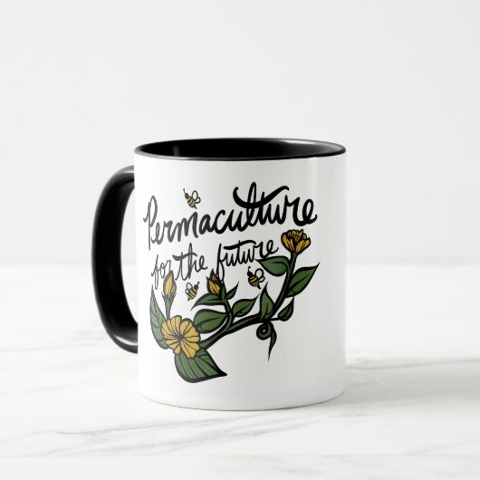 Permakultur für die Zukunft Tasse (Vorderseite Links)