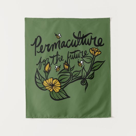 Permakultur für die Zukunft Wandteppich (Vorderseite)