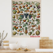 Permakulturbetriebe Obst, personalisieren Poster (Küche)